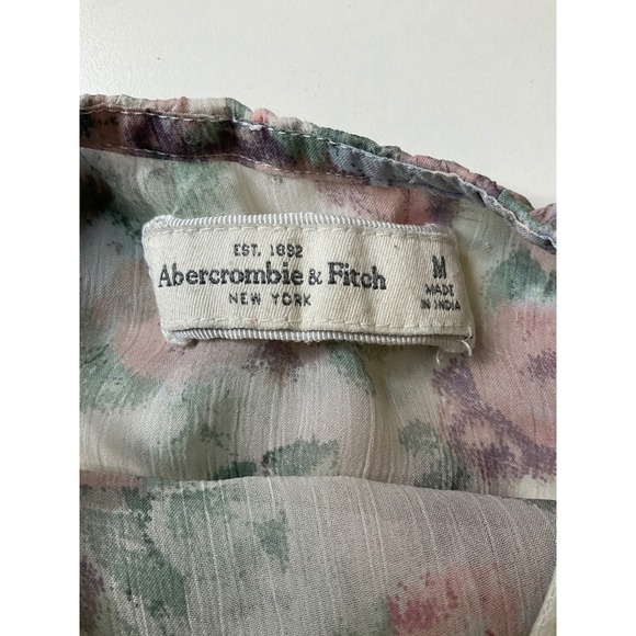 Abercrombie & Fitch Floral Sleeveless Strappy Sheer Flowy Top - Picture 5 of 5